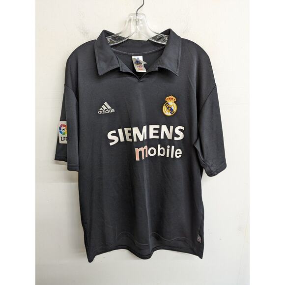 2001-02 REAL MADRID Away Soccer Shirt Jersey No 23 David Beckham 01-02 Size L